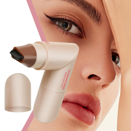 (brown, -) 2ml Double Ended Waterproof Eye Liner Stamp, Wing Stencil for Beginners 2