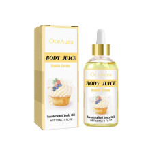 Body care oil body massage moisturizing and rejuvenating multi-body care oil vanilla cream flavor
