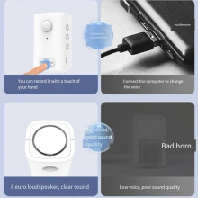 Wireless PIR Motion Sensor Detector Anti-Theft Alarm Activated Recordable Welcome Doorbell and Driveway Garage