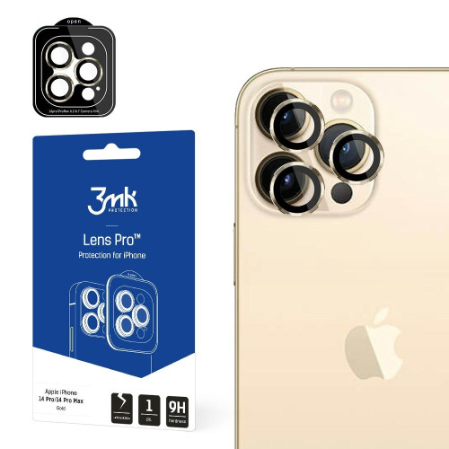Apple iPhone 14 Pro/14 Pro Max – 3MK Linsenschutz Pro Gold
