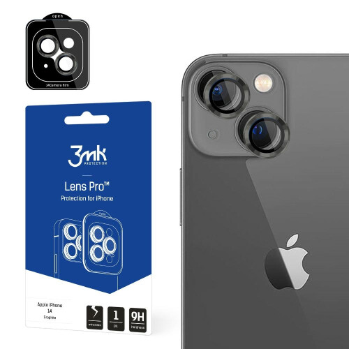 Apple iPhone 14 Plus – 3MK Linsenschutz Pro Graphit