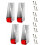 (Red*4, -) Verticale Schuifdeur Rollen - 110LBS, Antiwobble 1