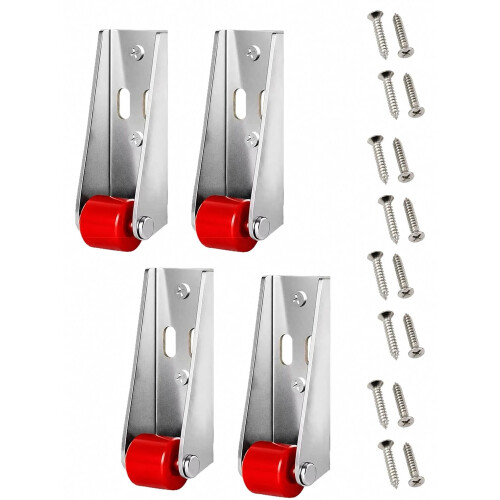 (Red*4, -) Verticale Schuifdeur Rollen - 110LBS, Antiwobble