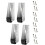 (Black*4, -) 2 roulettes verticales, noires 1