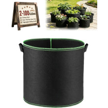 (1pc, 10gallon) Heavy-Duty Breathable Fabric Grow Bags, 2 Gallon Plant Pots