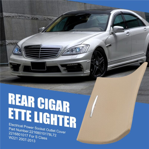 Rear Console Cigar Lighter Electrical Power Socket Outlet Cover for   S Class W221 2007-2013 2216801017 1