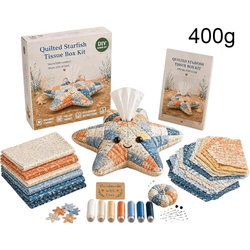 (-, B) Kit animaux marins patchwork 2026, DIY 1