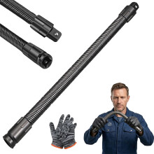(14 Inch, -) 1/2 Flexible Shaft Extension, Torque Socket Ratchet Adapter