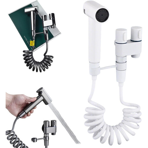 (White, -) Bidet double, noir