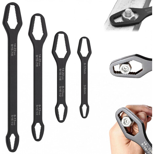 (4pc(3-24mm), -) Llave universal 8-22mm, set de 4