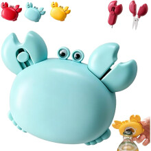 (1PC Blue, -) Multifunkční otvírák na lahve 4 v 1 Crab, magnetický gadget na ledničku