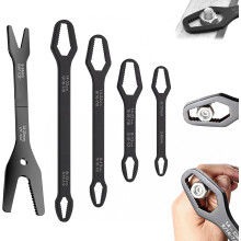 (5pc(3-25mm), -) Universal Self-Tightening Wrench, 8-22mm Torx Spanner 4PCS