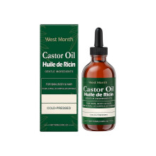 Castor oil care essential oil eyelashes eyebrows hair skin moisturizing light multi-effect care oil 100ml