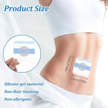 40Pcs Castor Oil Patches, Disposable Castor Oil Pack Wrap Self-Adhesive Belly Button Blank Pack Wrap Anti-Leakage Acupoin