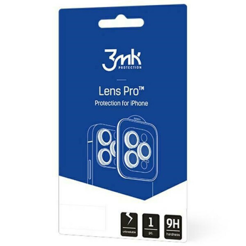 Apple iPhone 15 Pro – 3MK Lens Protection Pro Dunkelgold