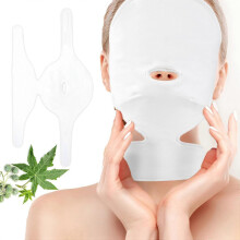 Castor Oil Pack Wrap, Reusable Organic Castor Oil Packs for Face,Castor Oil Neck Wraps, Washable Anti Oil Leak (Castor Oi