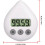 (White, -) Digitale Douchetimer - Waterdichte Timer met Zuignap 2