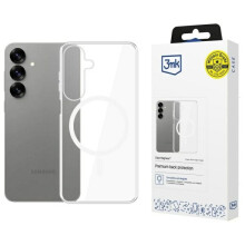Étui magnétique transparent 3mk pour Samsung Galaxy S25