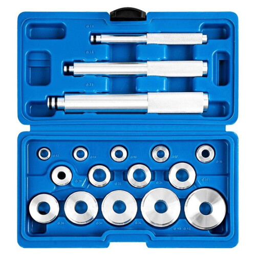 17Pcs Wheel Bearing Installation Tool Set with Storage Box Sturdy Removal Tool Bearing Puller Seal Driver
