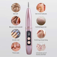 (150g, white) Portable Rechargeable Nail Grinder, Electric Nail File, Polishing & Dead Skin Removal