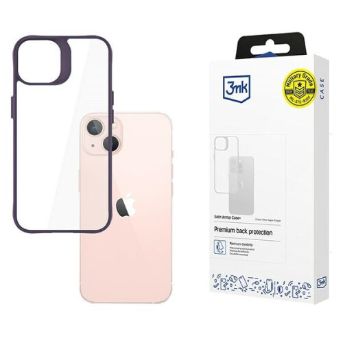 Apple iPhone 14 - 3mk Satin Armor Case+ Lila