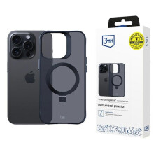 Apple iPhone 16 Pro – 3MK Smoke Case mit Magnetverschluss und Ständer