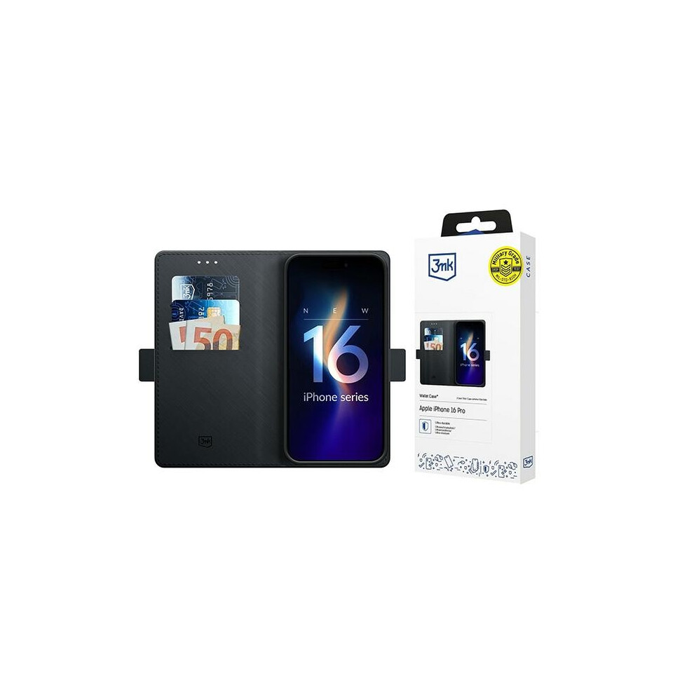 3MK Wallet Case iPhone 16 Pro Max 6.9" (Apple iPhone 16 Pro Max), Smartphone Hülle, Schwarz - Bild 4