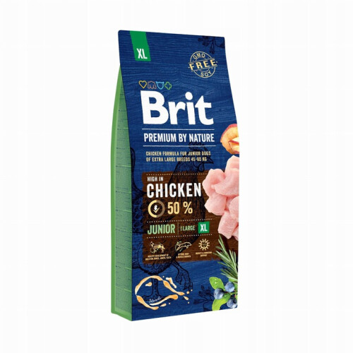 Brit Premium By Nature Junior XL tørfoder til hunde 15 kg