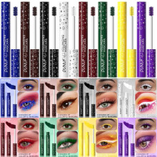 (Matches the image, 8pcs) 8pcs Colored Mascara Set Ultra Length Volume Long-Lasting Waterproof Smudge-Free Perfect for Party Halloween Stage Makeup