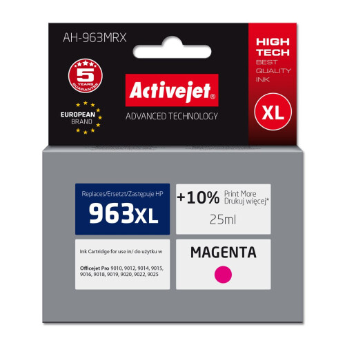 Encre Activejet pour HP 963XL 3JA28AE (référence AH-963MRX)