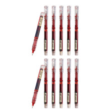 Stylo plume en plastique multicolore avec pointe de 0.5mm, 12