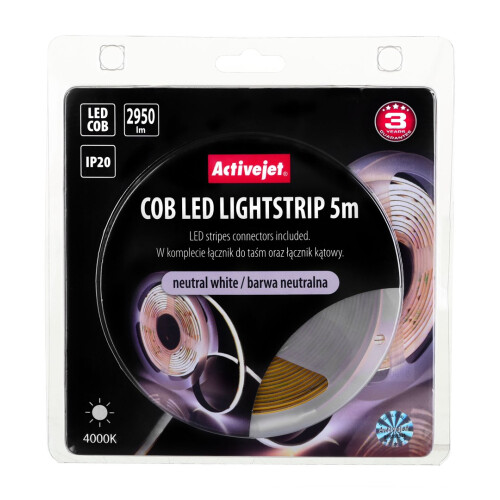 COB-LED-Streifen 5 m, neutrale Farbe, IP20