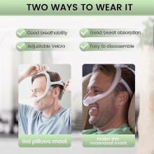 For Philips Respironics Dreamwear CPAP/BiPAP Ventilator Headband Headgear Replacement Part with Comfortable Nasal Pillow Mask Design