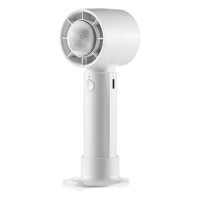 Wiederaufladbarer Handventilator mit-Weiß