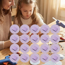 (Circle Purple, -) Filz Haarbandpolster, Kreise, Schwarz, Kopfband, Accessoire, DIY, Basteln, 1 Stück, 2 Stück