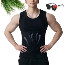 (Black, 3X-Large) Men's Wide Strap Ribbed Tank Top, 3-Pack Basic Vest
