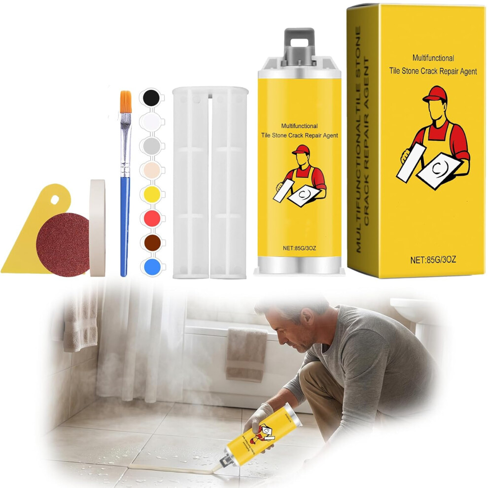 (1Pc, -) Quick-Drying Tile Repair Glue, Marble Porcelain Repair Kit 5437706539360