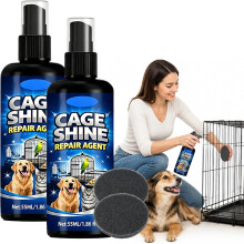 (55ML-2PCS, -) Pet Cage Rust Remover Spray, Instant Shine Repair Agent 110ML