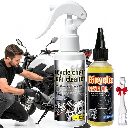 (SET A, -) Deep-Cleaning Bicycle Chain Cleaner, 3PCS Kit