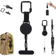 (1pc, -) Outdoor Anti-Theft Retractable Phone Lanyard, Carabiner Anti-Drop