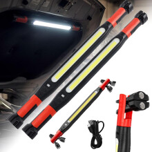 (2PCRed, -) Barra de luz recargable 1000 lúmenes, roja