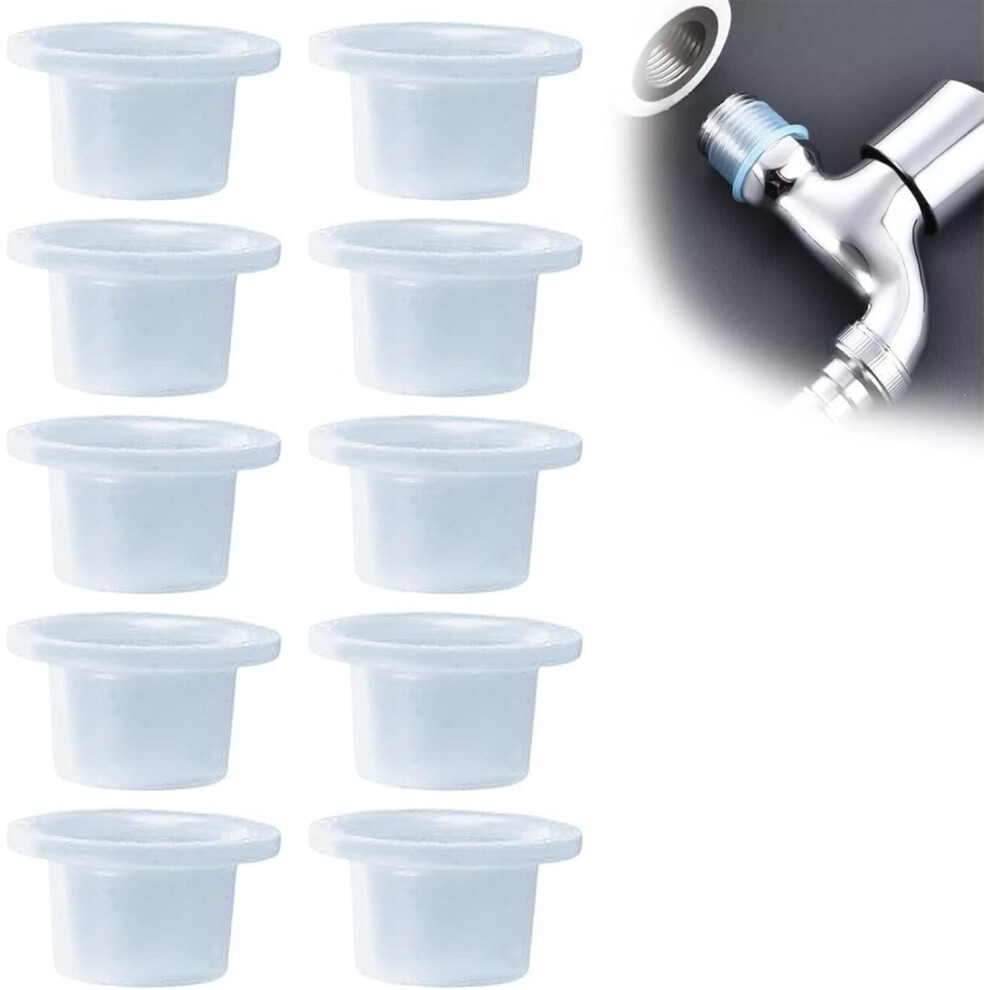 (10 Pcs, -) 5/10/50 Pcs Faucet Sealing Gasket, Leak Proof Silicone Plug 5437706532590
