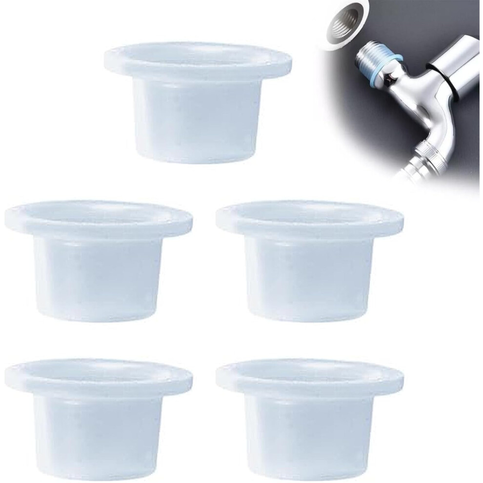 (5 Pcs, -) 5/10/50 Pcs Faucet Sealing Gasket, Leak Proof Silicone Plug 5437706532606