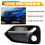 Left Front Bumper Fog Light Cover Trim Headlights Covers Frame Hole for   Type R 2017-2021 6