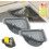 (Gray, 2PCS) Triangular Draining Basket for Sink, Magnetic Drain Holder 1