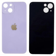 (Purple) Back Battery Housing Cover Replacement Parts For Iphone 14 in Yellow Color