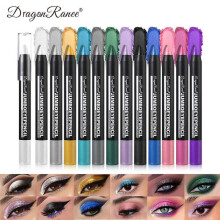 (Matches the image, 09) Smoky Dark Green Eyeshadow Pencil Stick Waterproof Shimmer 12 Shade Metallic Glitter Eye Shadow Highlighter Makeup Tool