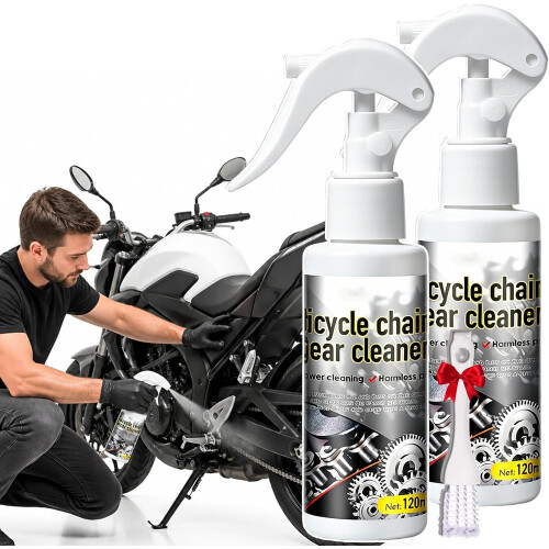 (2PCS, -) Deep-Cleaning Bicycle Chain Cleaner, 3PCS Kit
