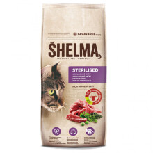 Croquettes SHELMA au bœuf pour chats stérilisés. 8 kg