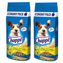 CHAPPI med fjerkræ og grøntsager - tørfoder til hunde - 2x13,5 kg
